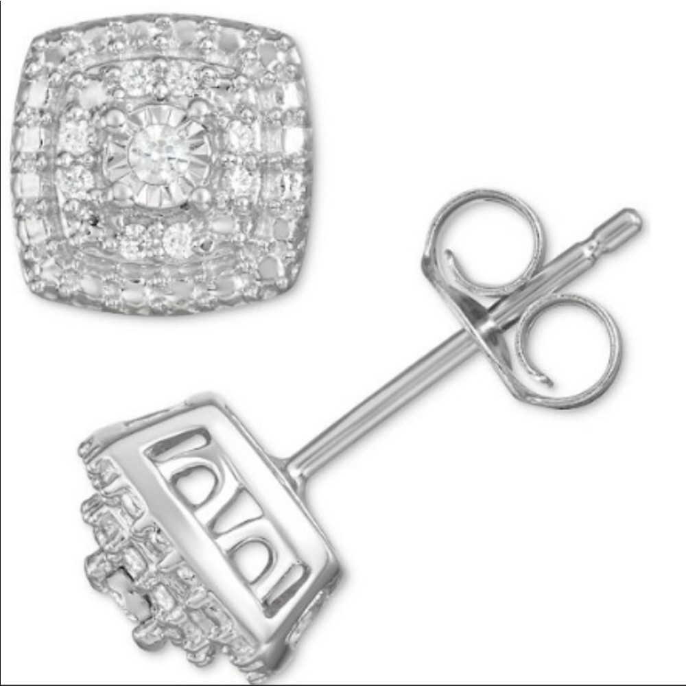 DIAMOND EARRINGS, bridge diamond stud earrings